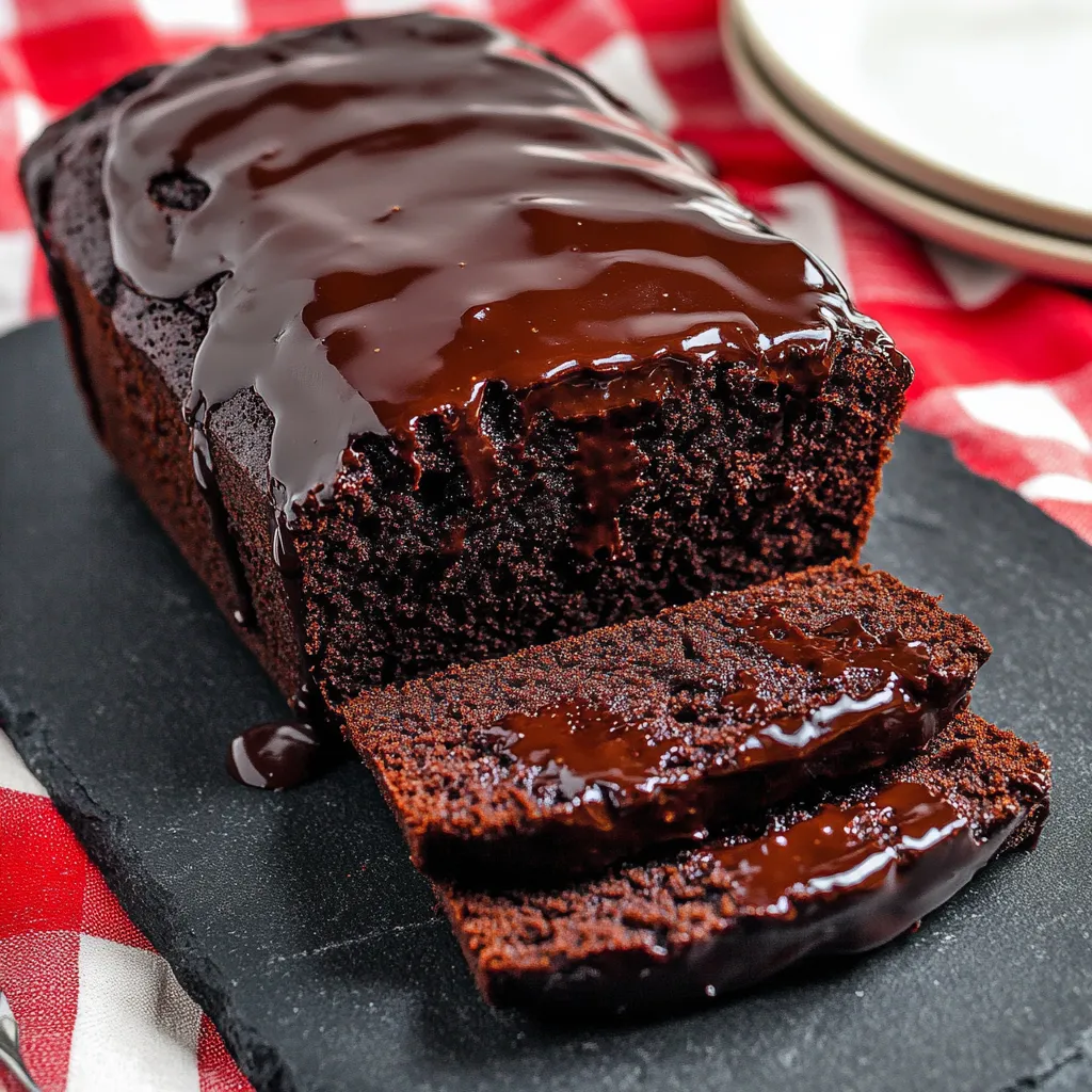 A slice of hot fudge brownie bread.