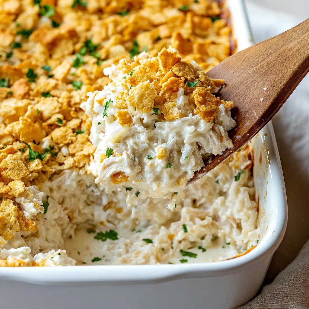 A wooden spoon is in a bowl of food.