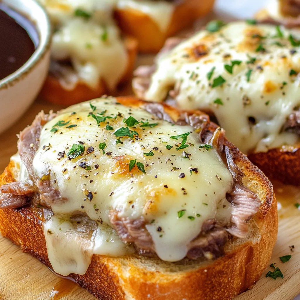 A plate of Texas Toast French Dips.