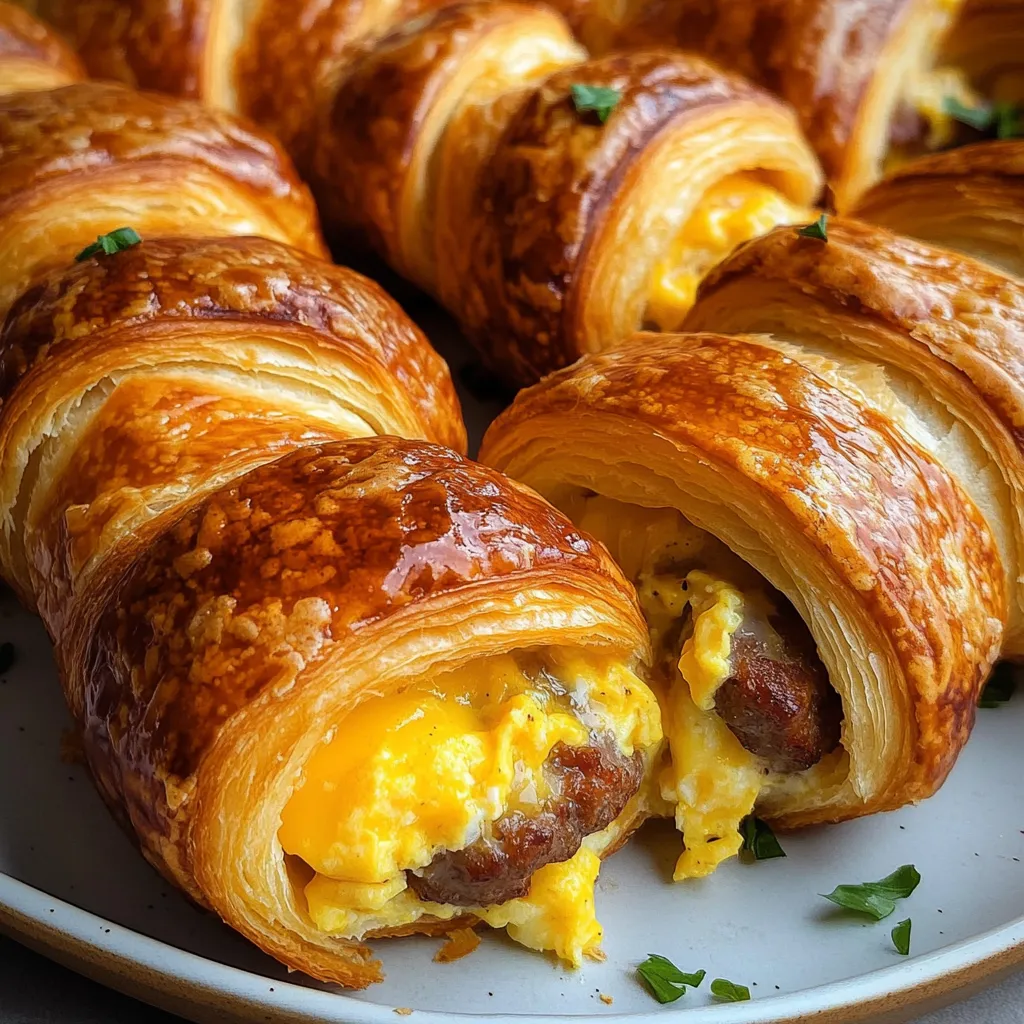 A plate of breakfast roll ups.