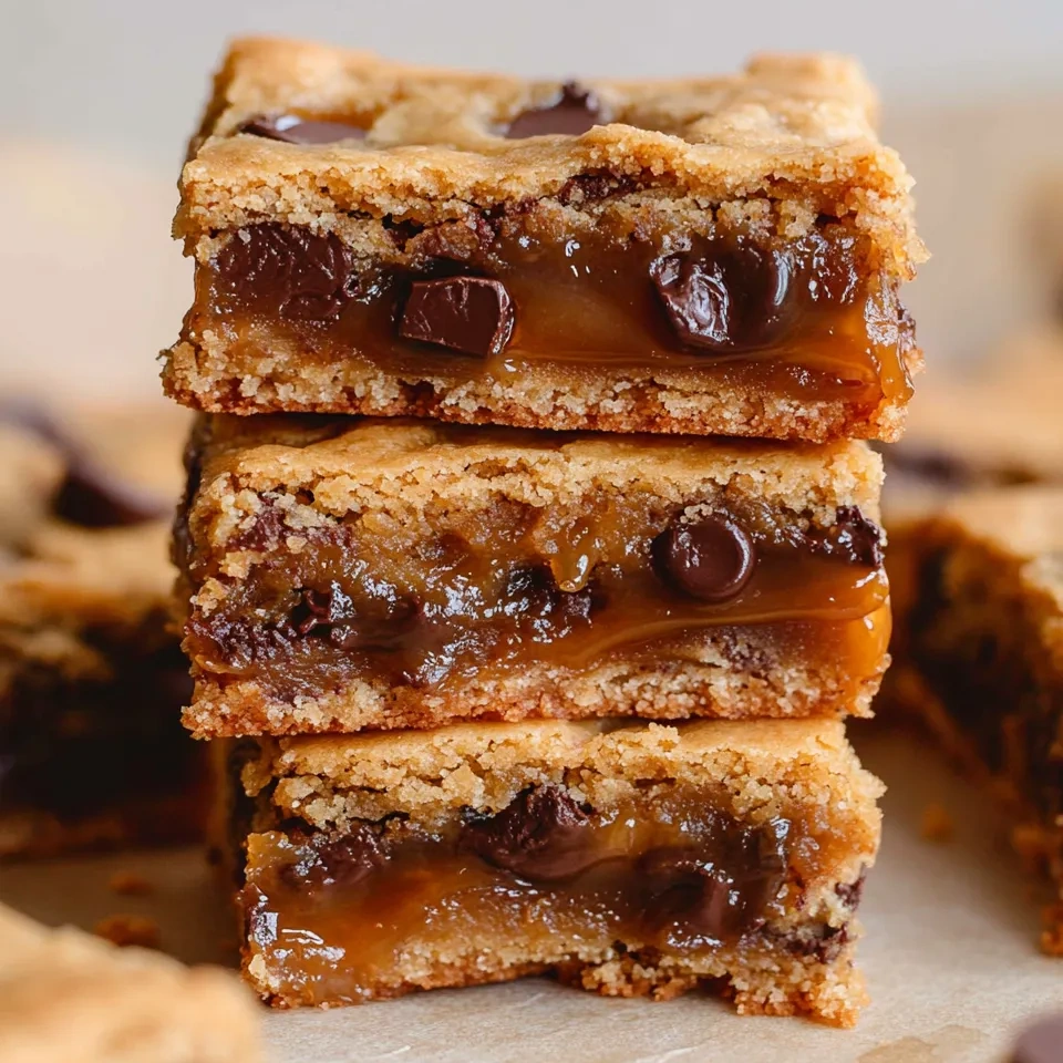 Salted Caramel Chocolate Chip Cookie Bars.