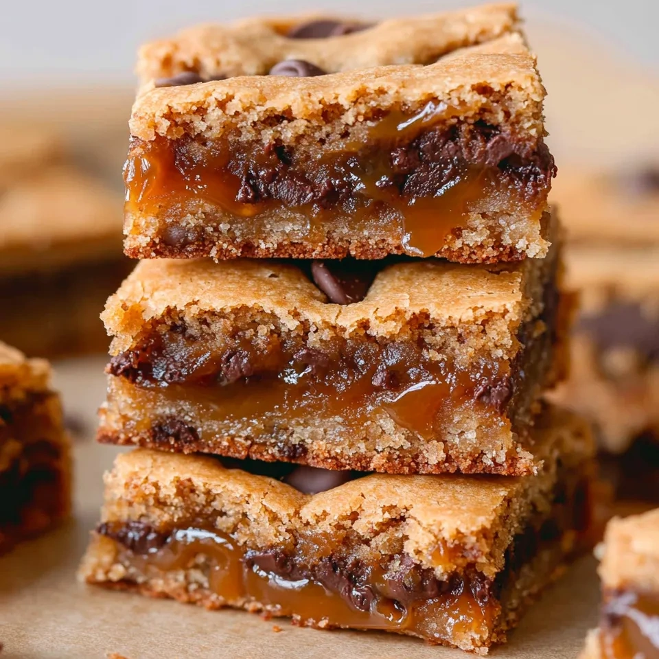 Salted Caramel Chocolate Chip Cookie Bars.