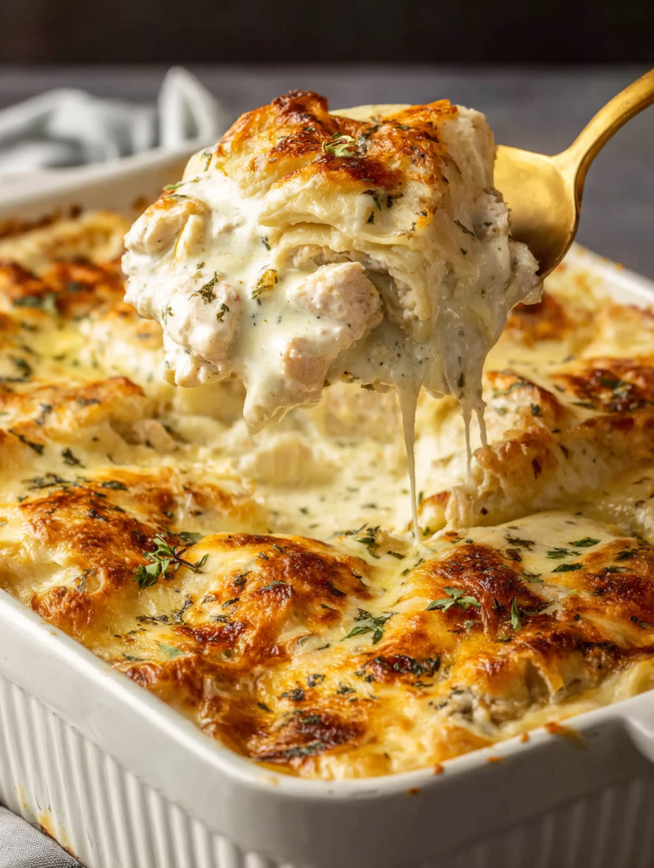 A fork is in a casserole dish.
