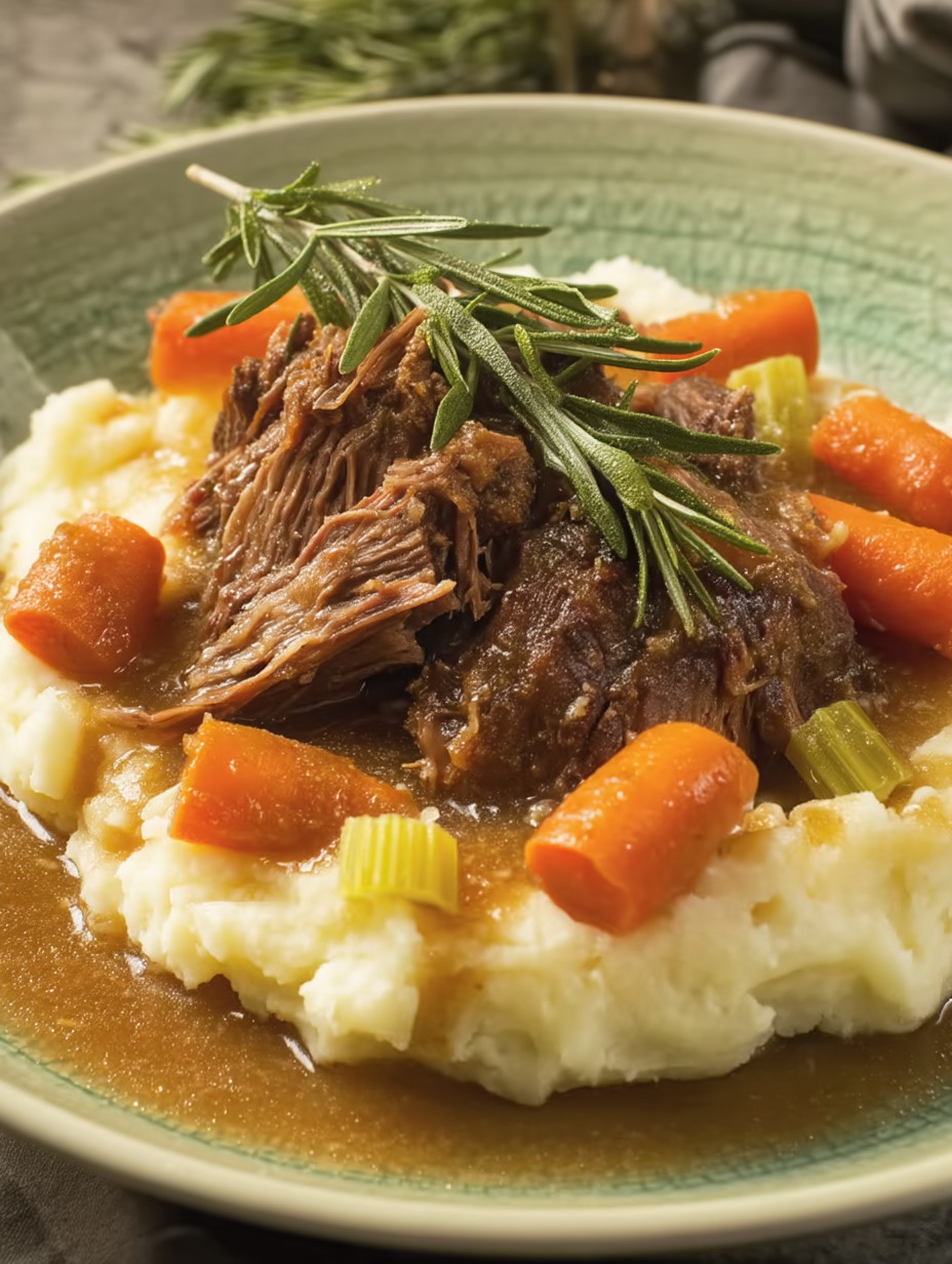 A plate of food with meat and vegetables.