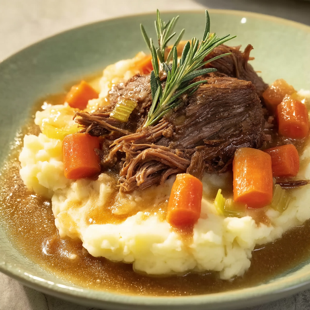 A plate of food with meat and vegetables.