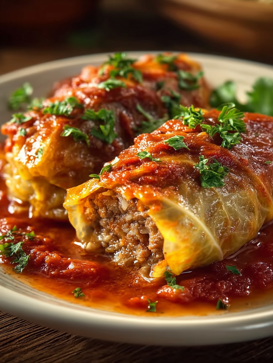 A plate of meat and vegetable filled dishes.