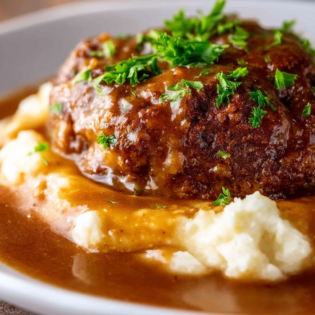 A plate of food with meat and potatoes.