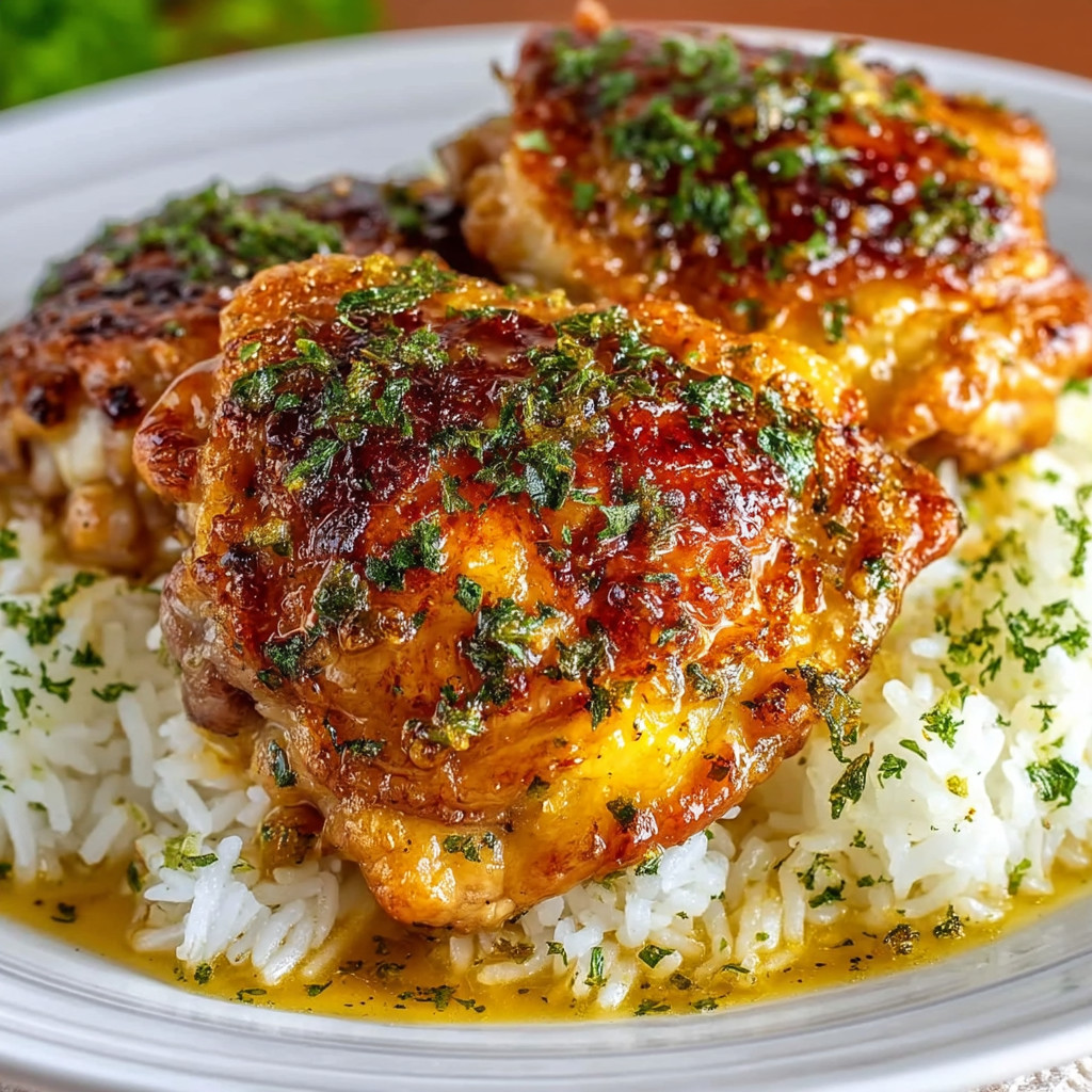 A plate of chicken with rice.