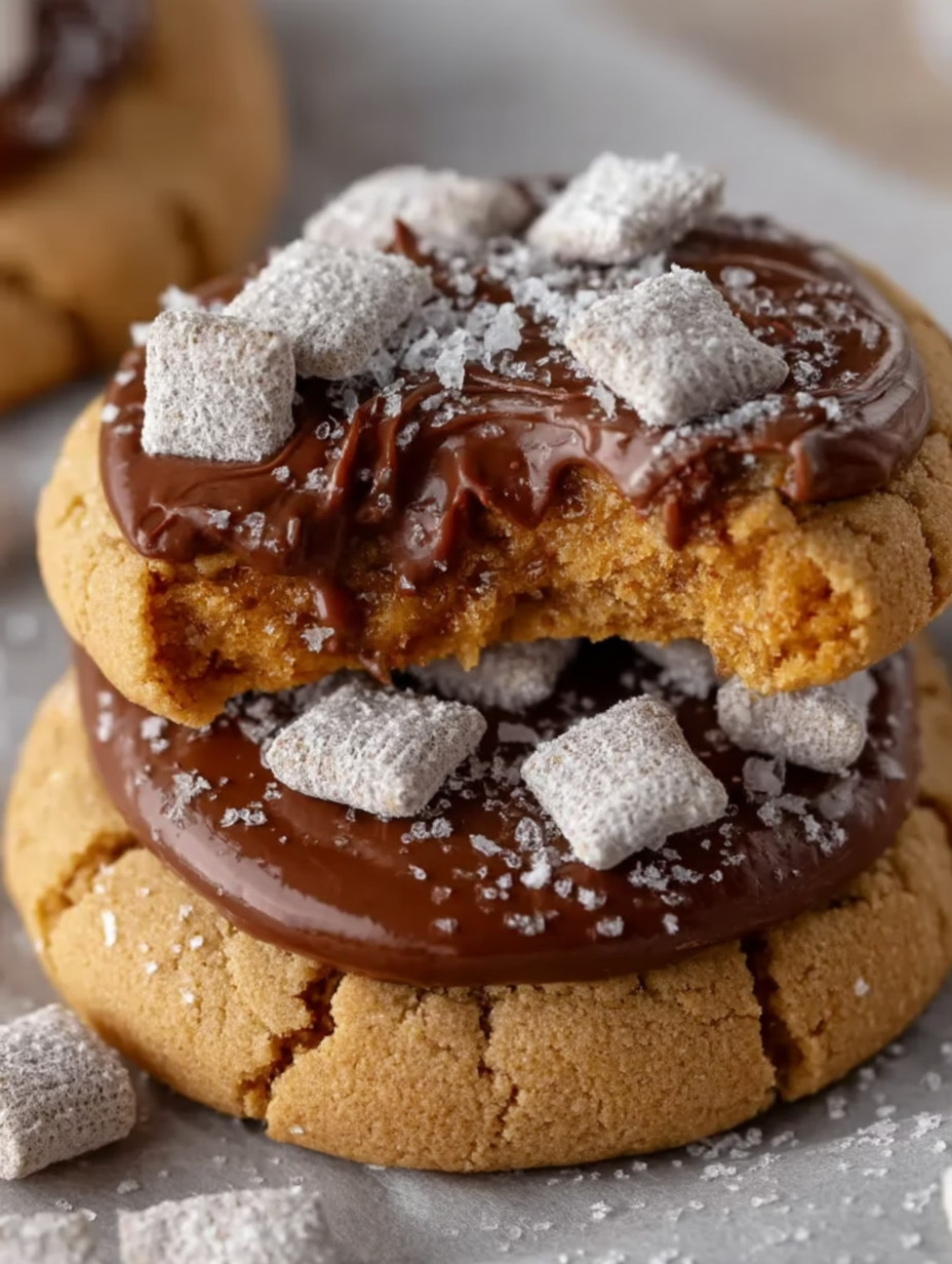 A cookie with chocolate and marshmallows on top.