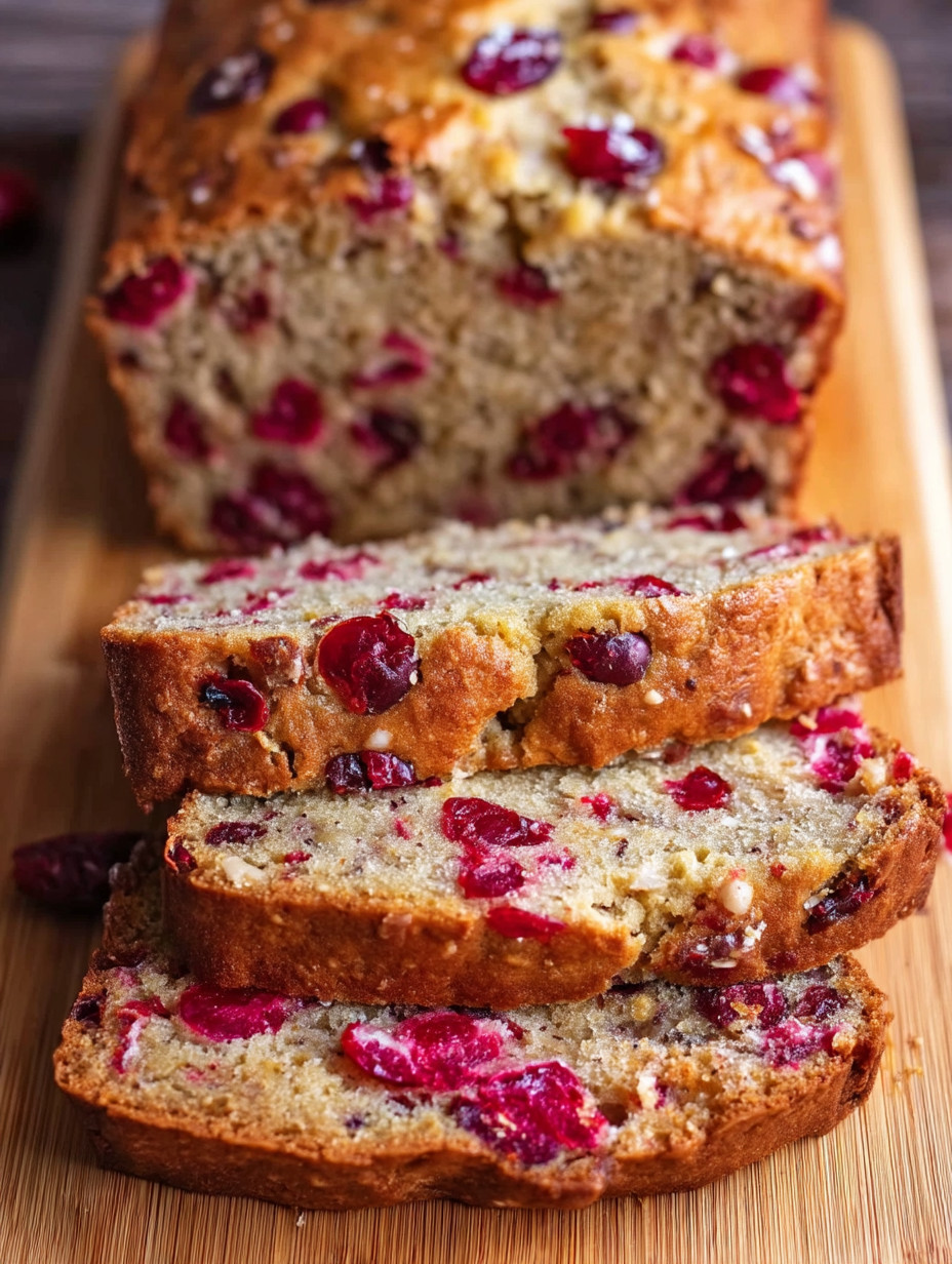 A loaf of bread with red berries on top.