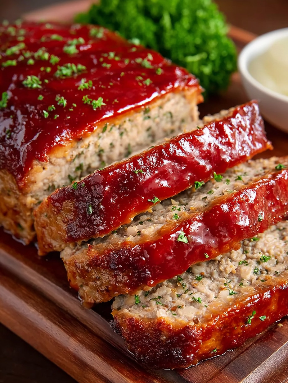 A plate of meat with a green garnish.