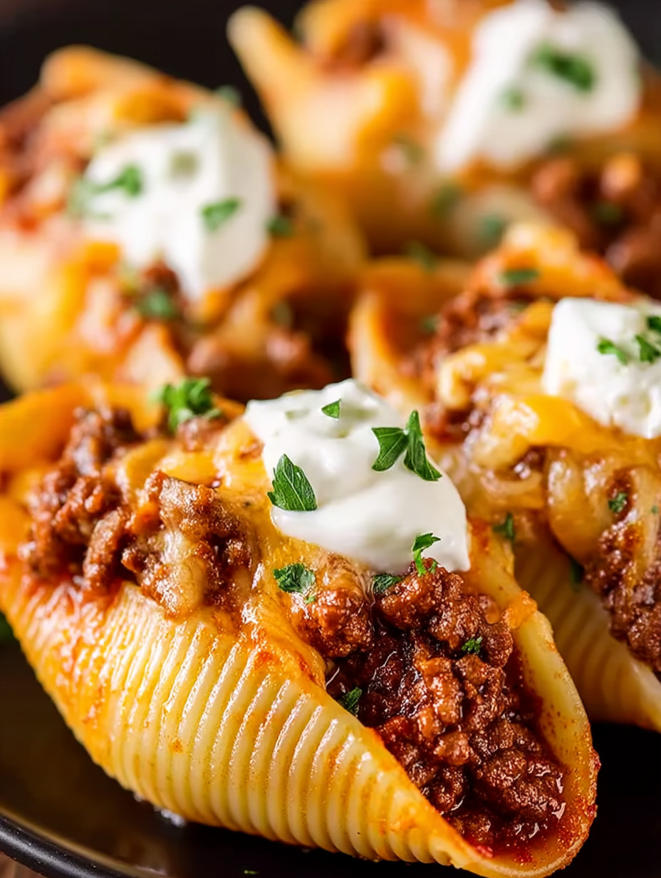 A plate of food with a white sauce on top.