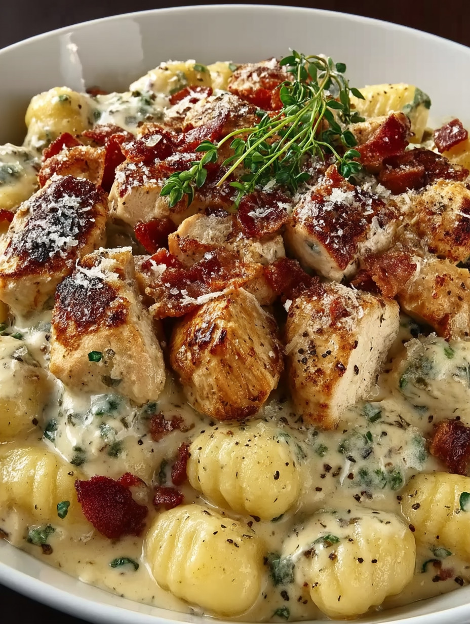A plate of food with chicken and pasta.