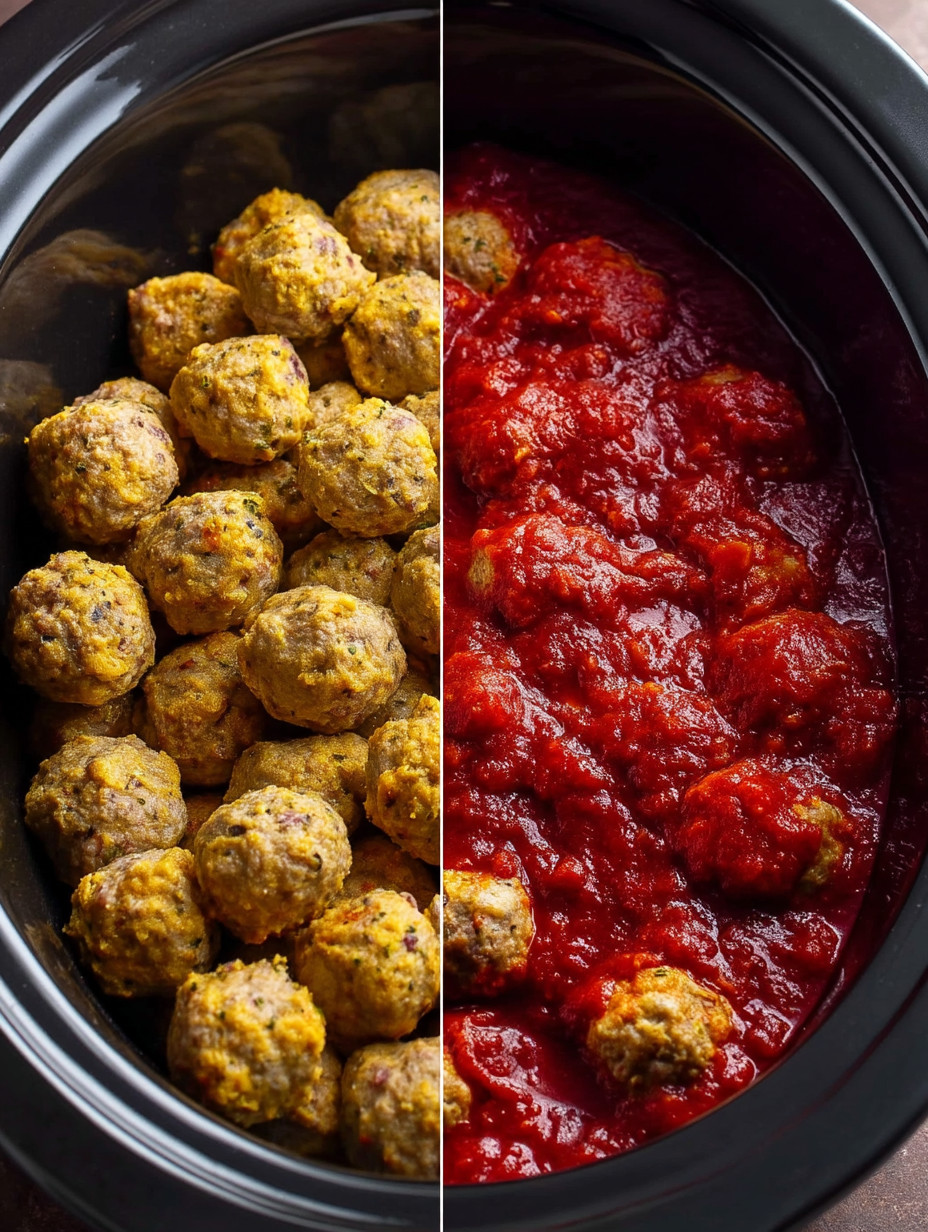A bowl of meatballs and a bowl of sauce.