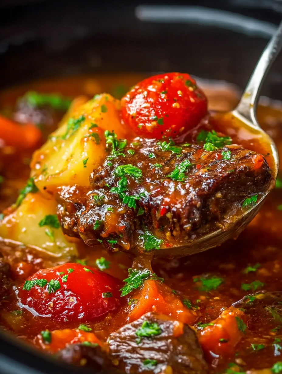 A spoon is in a bowl of food.