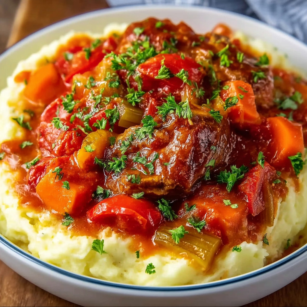 A plate of food with meat and vegetables.