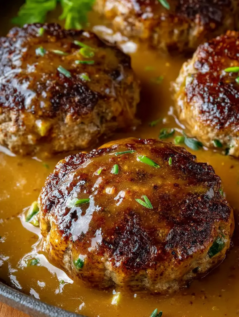 Meatballs in gravy.