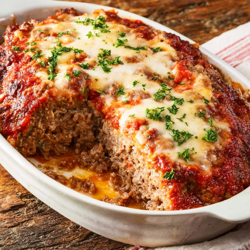 A white bowl with a meat and cheese dish.