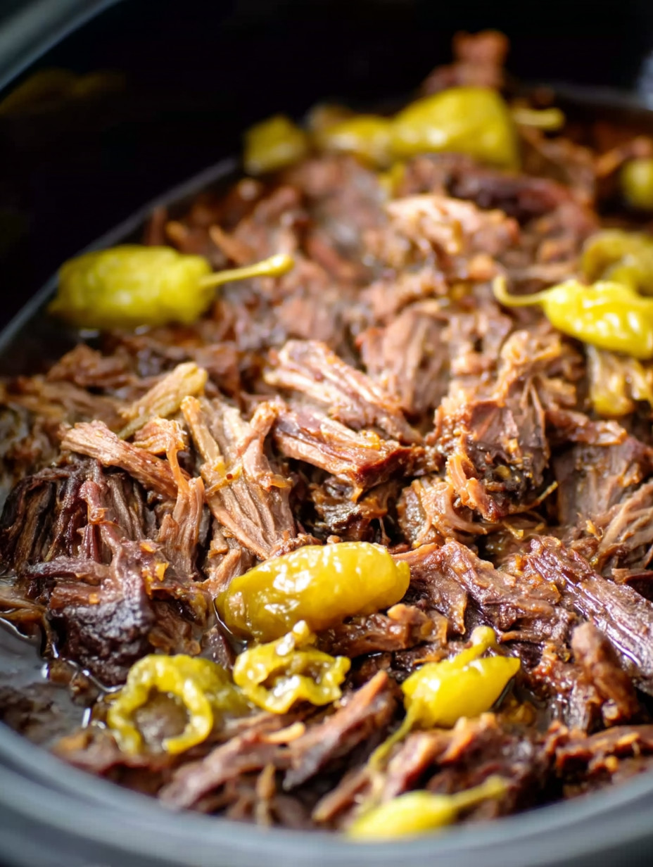 A bowl of beef with peppers.