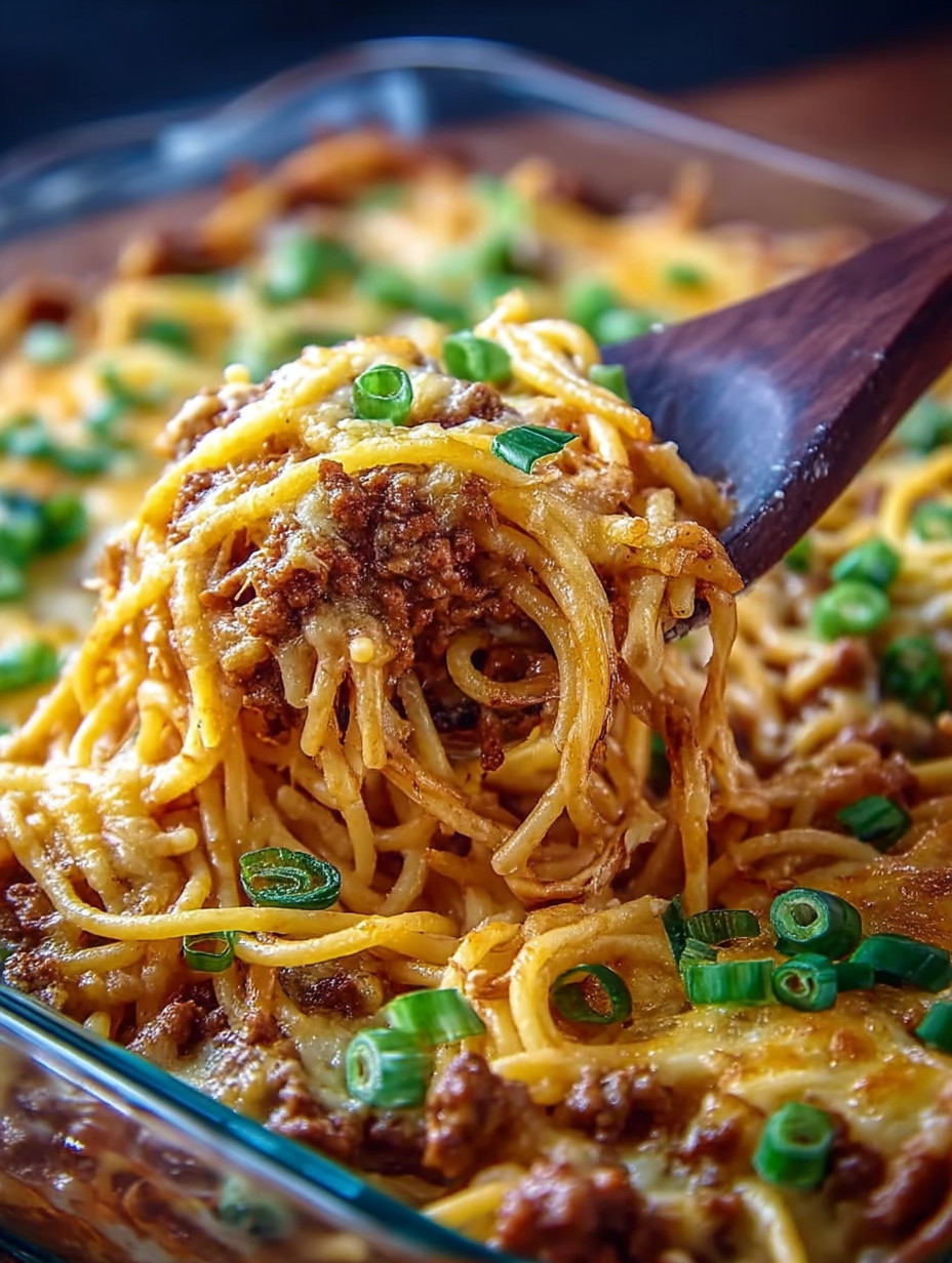 A fork is stuck in a bowl of spaghetti.