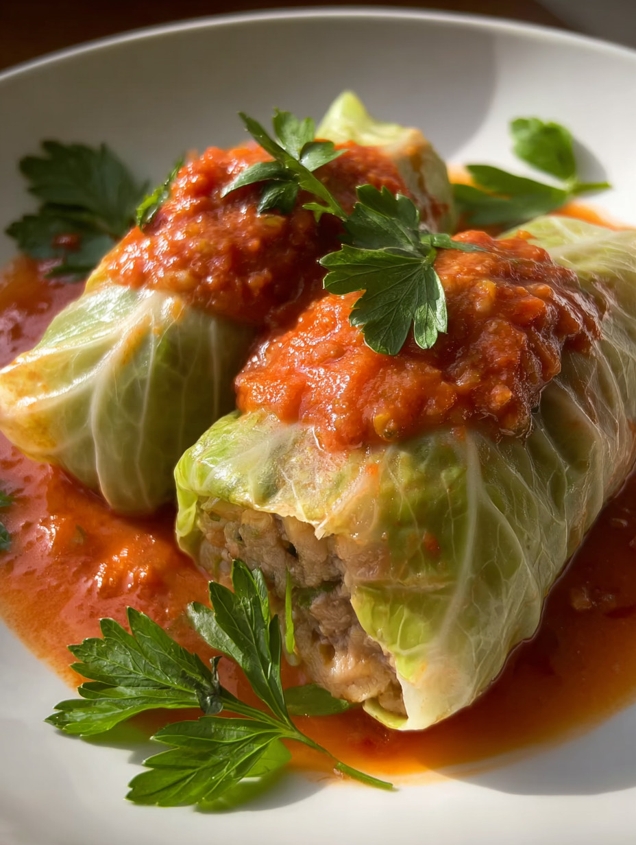 A plate of food with a red sauce.