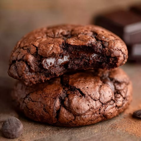 Chocolate chip cookies on a table.