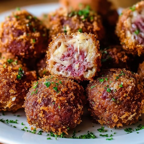 A plate of meatballs with green toothpicks.
