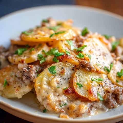 A plate of food with meat and potatoes.