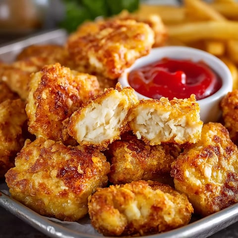 A plate of fried chicken and fries.